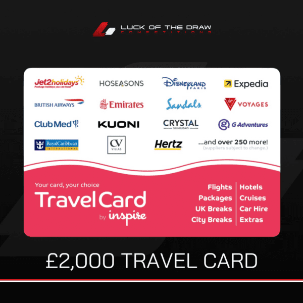 £2,000 TRAVEL GIFT CARD