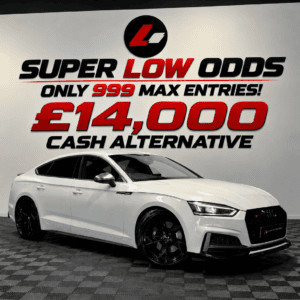 WIN THIS AUDI S5 TFSI V6 – SUPER LOW ODDS ONLY 999 MAX TICKETS